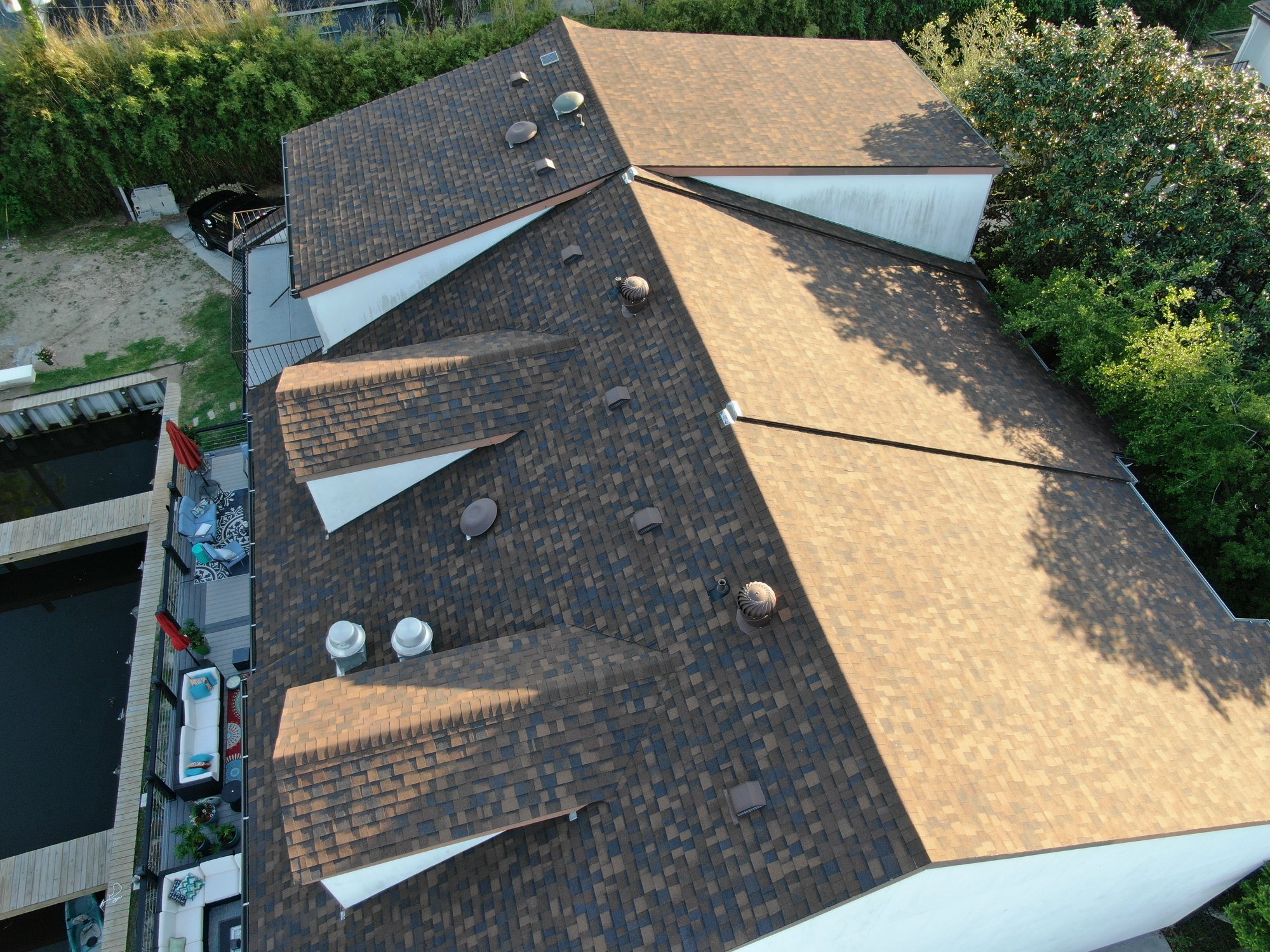 Gutter installation in progress by All Star Roofing Saint Tammany Parish