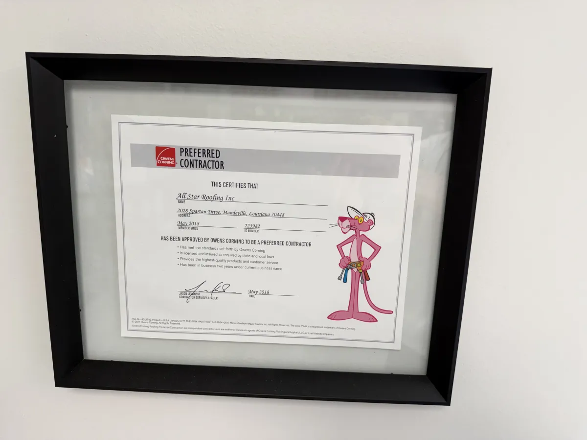 Owens Corning Preferred Contractor