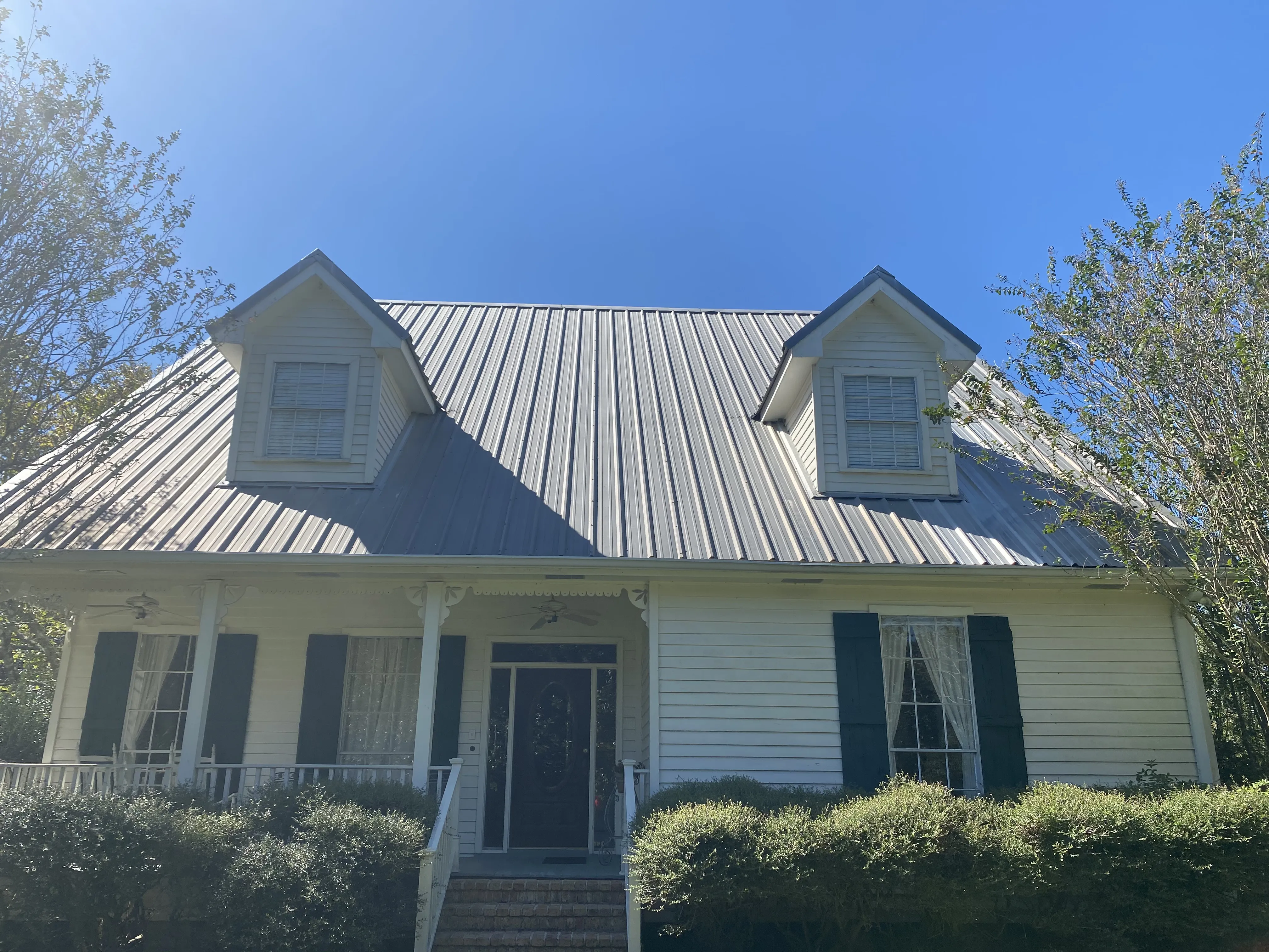 R-panel metal roof installation by All Star Roofing in Louisiana
